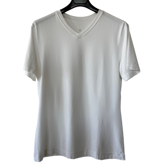 LULULEMON White t-shirt V Neck - Picture 1 of 2